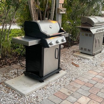 Palm Island Resort - Plenty of gas grills. - Resorts Near Me - Cape Haze, Florida