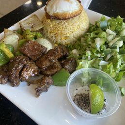 Shaken Beef Steam Rice