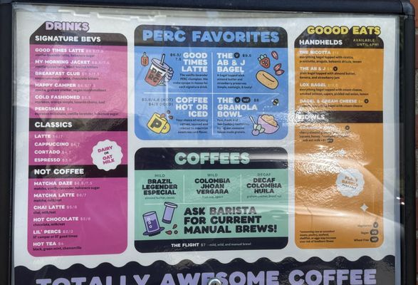 Menu photo 3 PERC Coffee Savannah, GA