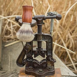 N. Reding and Sons - Steampunk inspired shaving stands. All unique in their own.