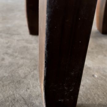 Ashley Store - My table was delivered dusty scratched on a lot of legs and stained with dirt on the leather - Furniture Stores Near Me - West Covina, California