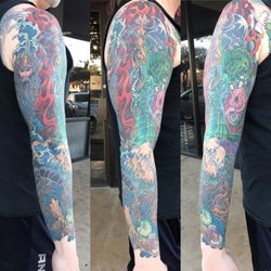 Valkyrie Body Arts - Right arm sleave by Derek K