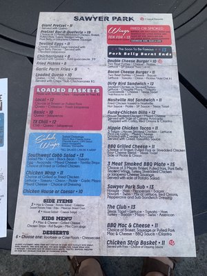 Menu photo 7 Sawyer Park Icehouse Spring, TX
