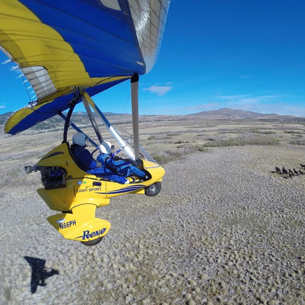Hang Gliding Tahoe - Wild Horses on the right, to cool! - Hang Gliding Near Me - Carson City, Nevada