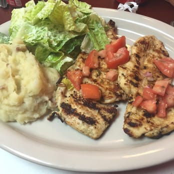 Bella Luna Restaurant - Grilled chicken with mashed potato and salad - Italian Near Me - Lynn, Massachusetts