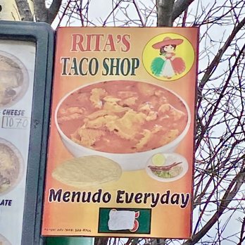 Rita's Taco Shop - a sign for the restaurant - Mexican Near Me - Cedar City, Utah Rita's Taco Shop - a sign for the restaurant - Mexican Near Me - Cedar City, Utah