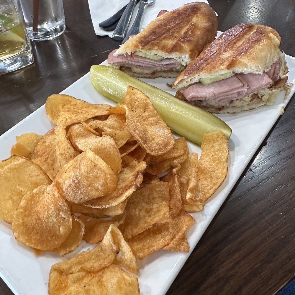 Black Fork Bistro - Cuban sandwich with homemade chips - Salad Near Me - Loudonville, Ohio