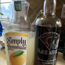 Blackberry whiskey! Yes it came home with me.. maybe two bottles! Great summer drink... Blackberry whiskey! Yes it came home with me.. maybe two bottles! Great summer drink...