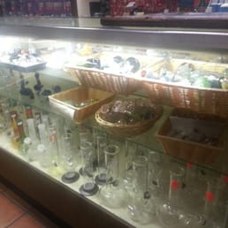 They have a big selection of stemware.