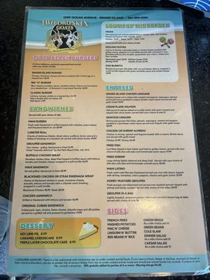 Menu photo 1 Two Drunken Goats Riviera Beach, FL