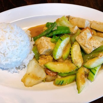 Zabb Thai & Sushi - L5. Mixed Vegetable Lunch Special with tofu - Sushi Bars Near Me - Davie, Florida