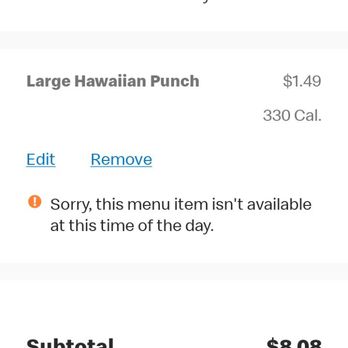 McDonald's - App bill for $8.08, Note. This is a reenactment of original app order. App failed after review and pay. - Fast Food Near Me - Aiea, Hawaii McDonald's - App bill for $8.08, Note. This is a reenactment of original app order. App failed after review and pay. - Fast Food Near Me - Aiea, Hawaii