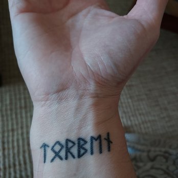 Songbird Tattoo - My son's name in Viking - Tattoo Near Me - Orcutt, California Songbird Tattoo - My son's name in Viking - Tattoo Near Me - Orcutt, California