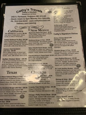 Menu photo 2 Cathy's Kitchen Ferguson, MO Menu photo 2 Cathy's Kitchen Ferguson, MO