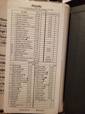 Menu photo 5 Miyako Granbury, TX