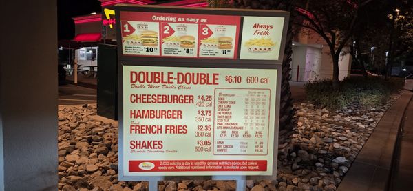 Menu photo 3 In-N-Out Burger Escondido, CA Menu photo 3 In-N-Out Burger Escondido, CA