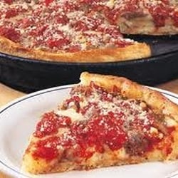 Uno Pizzeria & Grill - Sausage and cheese bombshell!