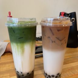 Brown Sugar Matcha Bubble Milk Tea