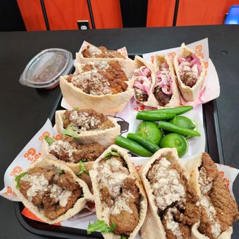 Tasa2Go - Fried beef brain, beef liver, and lamb with kabab wrapped  in lamb fat. - Egyptian Near Me - Fullerton, California