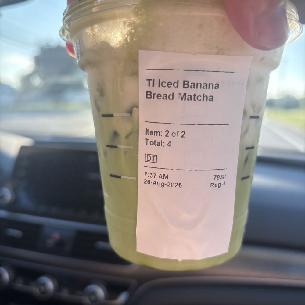 Starbucks - Iced Banana Bread Matcha - Coffee & Tea Near Me - Williamsville, New York Starbucks - Iced Banana Bread Matcha - Coffee & Tea Near Me - Williamsville, New York