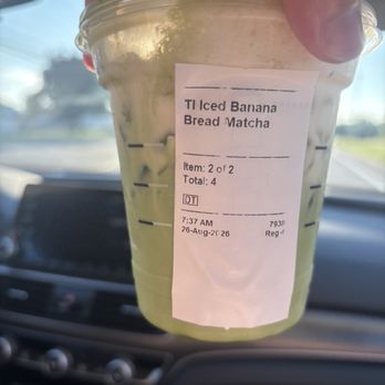 Starbucks - Iced Banana Bread Matcha - Coffee & Tea Near Me - Williamsville, New York Starbucks - Iced Banana Bread Matcha - Coffee & Tea Near Me - Williamsville, New York