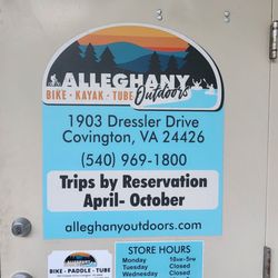Alleghany Outdoors - Hours and dates of operation