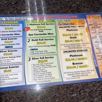 Car Spa - The pricing menu accessible to review - Car Wash Near Me - Farmers Branch, Texas Car Spa - The pricing menu accessible to review - Car Wash Near Me - Farmers Branch, Texas