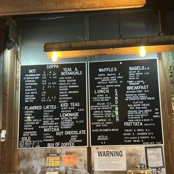 Coppa Nomad - Menu - Coffee & Tea Near Me - New York, New York