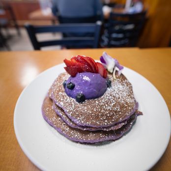 Guieb Cafe - ube pancakes - New American Near Me - Honolulu, Hawaii Guieb Cafe - ube pancakes - New American Near Me - Honolulu, Hawaii