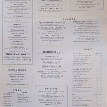 Flights Bistro + Bar - menu - Bars Near Me - Herndon, Virginia Flights Bistro + Bar - menu - Bars Near Me - Herndon, Virginia
