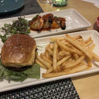 Dar Restaurant And Bar - Beef slider and grilled shrimp - Mediterranean Near Me - Los Gatos, California Dar Restaurant And Bar - Beef slider and grilled shrimp - Mediterranean Near Me - Los Gatos, California