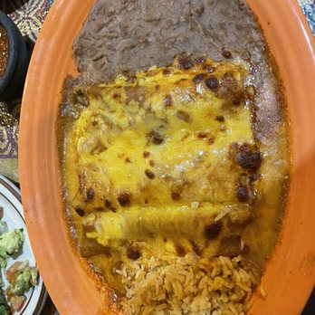 Ray's Mexican Restaurant - Enchilada Ray's Combo!! YUM YUM!! - Tex-Mex Near Me - Katy, Texas