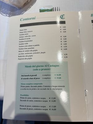 Menu photo 8 Il Castagno Orciano Di Pesaro, PU