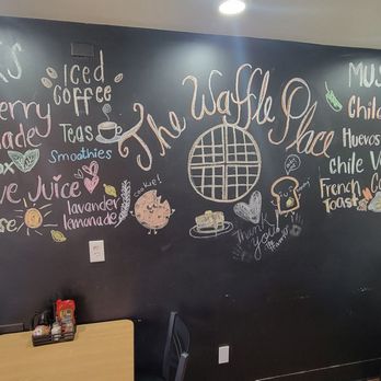 The Waffle Place - Inside chalk board - Breakfast & Brunch Near Me - Fresno, California The Waffle Place - Inside chalk board - Breakfast & Brunch Near Me - Fresno, California