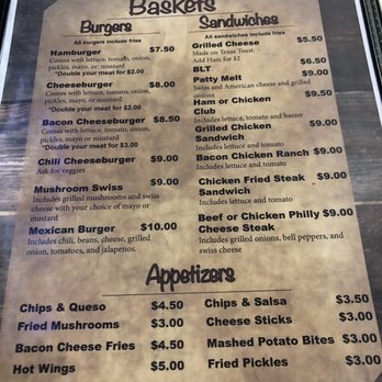 JW's - Menu - American Near Me - Waurika, Oklahoma JW's - Menu - American Near Me - Waurika, Oklahoma
