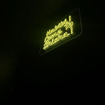 Shisha SJ - a neon sign in the dark - Hookah Bars Near Me - San Jose, California Shisha SJ - a neon sign in the dark - Hookah Bars Near Me - San Jose, California