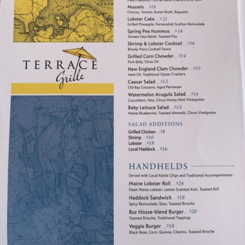 Bar Harbor Inn - Menu - Hotels Near Me - Bar Harbor, Maine