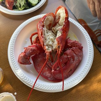 Atlantic Seafood - Lobster and salad - Seafood Near Me - Center Moriches, New York