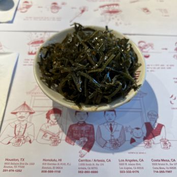 Mian - Seaweed.  And we already ate some before the photo was taken - Noodles Near Me - Artesia, California
