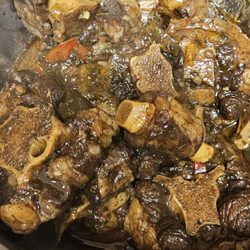 New Al-Habib Halal Meat Market - My Oxtails I cooked. The whole pot gone. The cut was perfect and it was so good.