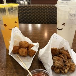 Squid balls and popchicken