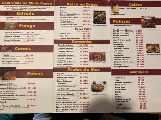 Menu photo 5 Chalé Canoa Restaurante Niterói, RJ Menu photo 5 Chalé Canoa Restaurante Niterói, RJ