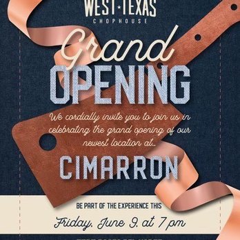 West Texas Chophouse - Invite for the Grand Opening of West Texas Chophouse - Steakhouses Near Me - El Paso, Texas West Texas Chophouse - Invite for the Grand Opening of West Texas Chophouse - Steakhouses Near Me - El Paso, Texas