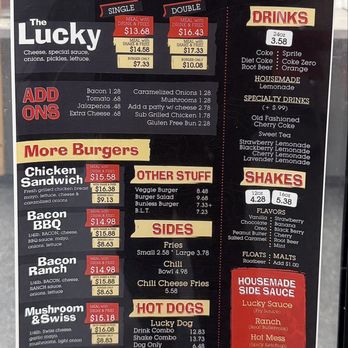 Lucky's Drive-In - Menu 4/2026 - Burgers Near Me - Sacramento, California Lucky's Drive-In - Menu 4/2026 - Burgers Near Me - Sacramento, California