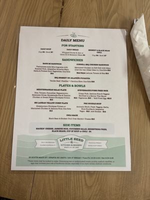Menu photo 2 Little Seed Kitchen And Bakery Sparta, NC Menu photo 2 Little Seed Kitchen And Bakery Sparta, NC
