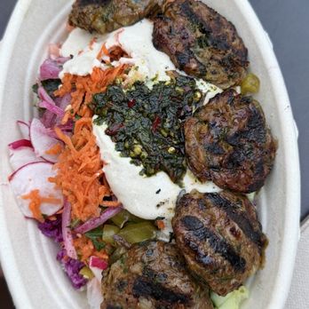 Dalias falafel - Organic Halal Moroccan Beef Kabob Bowl - Middle Eastern Near Me - Bethesda, Maryland Dalias falafel - Organic Halal Moroccan Beef Kabob Bowl - Middle Eastern Near Me - Bethesda, Maryland