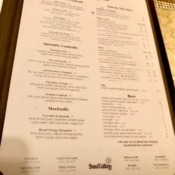 Gretchen's - Menu - Breakfast & Brunch Near Me - Sun Valley, Idaho