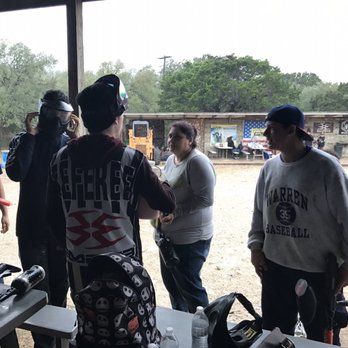 Predator Paintball Park - Chewy making sure everyone is good on paint/air ready for next game - Paintball Near Me - Helotes, Texas