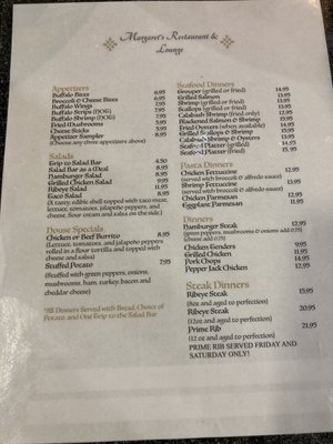 Menu photo 1 Margaret's Restaurant & Lounge Mullins, SC