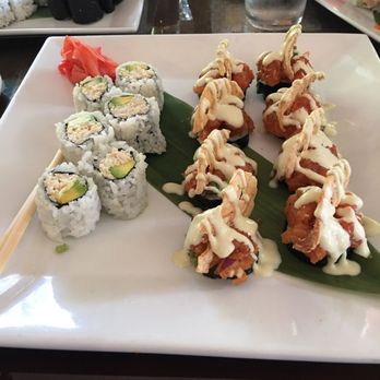 Chiyo Sushi - Maryland Roll (left), Geisha Roll (right) - Japanese Near Me - Baltimore, Maryland